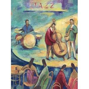   to Havana Jazz Music Abstract   Island Blue HV6734AC