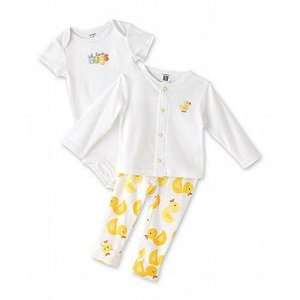   Carters Ducky Long Sleeve Shirt / Pants / Bodysuit Set (6 MO): Baby
