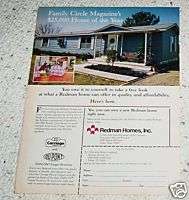 1983 Redman manufactured Homes home Dallas TX 1 page AD  