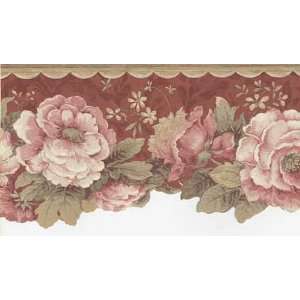  Rose Floral Laser Wallpaper Border