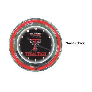  Texas Tech Red Raiders NCAA 14 inch Neon Clock Sports 