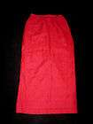 BIANCA NYGARD SIZE 6 LONG RED SKIRT LINEN BLEND