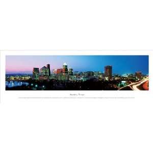  Framed Austin, Texas Panoramic Picture Photograph Sports 