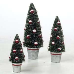   of 3 Artificial Tabletop Trees with Fishing Bobbers: Home & Kitchen