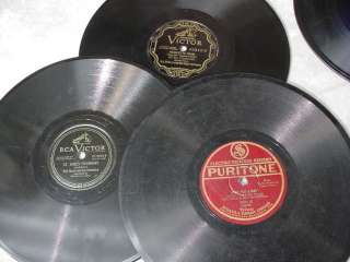   Victrola 78 RPM 10 Records BIG BAND ORCHESTRA Waltz Style Recordings