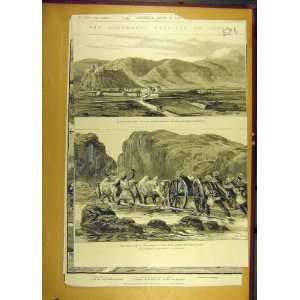 1885 India Afghanistan Bolan Pass River Guns Quetta 