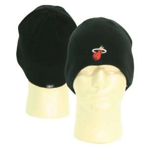 Miami Heat Classic Winter Knit Beanie Hat   Black:  Sports 