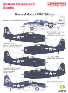 Techmod Decals 1/48 GENERAL MOTORS FM 2 WILDCAT  