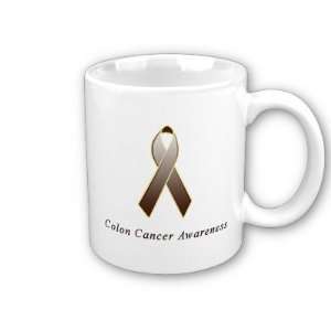 Colon Cancer Awareness Ribbon Coffee Mug