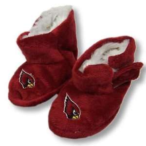ARIZONA CARDINALS OFFICIAL LOGO BABY BOOTIE SLIPPERS 0 3 MOS:  