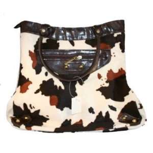  Womens Cow Hide Print Hand Bags: Sports & Outdoors