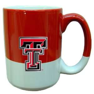 com Texas Tech Red Raiders 2 Tone Grande Mug Red/White   NCAA College 