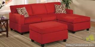 MODERN FURNITURE Small Sectional Sofa Couch Set F7670  