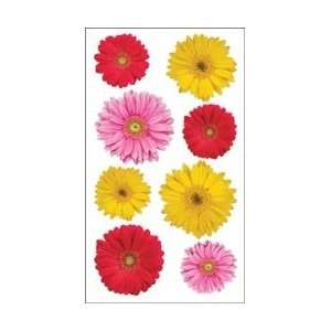  Sticko Photo Flowers Series Stickers Gerbera Mix; 6 Items 