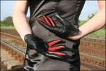 leather black # leather red # high heels # overknee # gloves # glove 