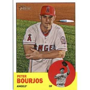  2012 Topps Heritage 182 Peter Bourjos   Angels (ENCASED 