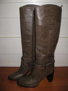 NEW TORY BURCH BLAIRE LOGO MUSK LEATHER KNEE HIGH RIDING BOOT 9.5 