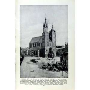   c1920 RYNEK CRACOW POLAND CATHEDRAL HIGHLANDER TATRAS