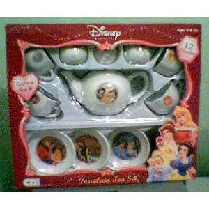  Disney  PRINCESS PORCELAIN TEA SET 12 pc {NIP} Toys 