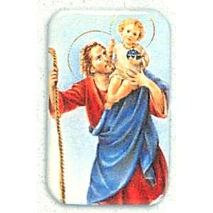  St. Christopher Magnet   1 3/4 x 2 3/4 Dimension 