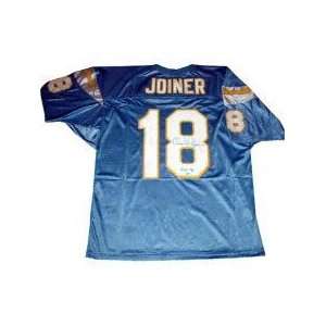  Charlie Joiner Autographed Blue Pro Style Jersey With 