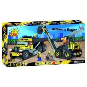   Town Construction Dumper and Digger, 500 Piece Set Toys & Games