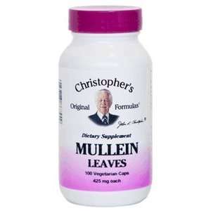 Mullein Leaf Supplement, 100 Capsules   Dr. Christophers