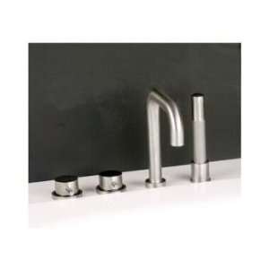   Steel Bath Mixer W/ Diverter, Hand Shower & Support: Home Improvement