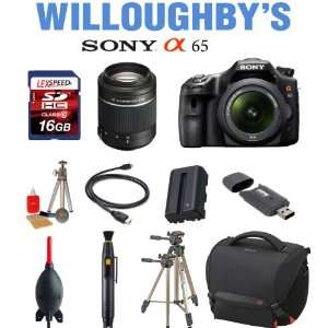 Digital SLR Camera + Sony AF DT 18 55 F3.5 5.6 SAM Lens + Sony SAL 