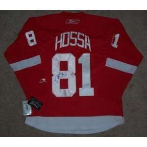  Marian Hossa Signed Jersey   RBK w COA   Autographed NHL 