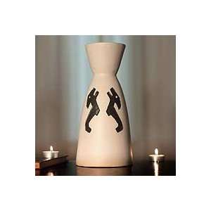  Ceramic vase, Twin Jaguars