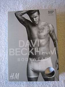 David Beckham Bodywear for H&M Mens Boxer Briefs NEW Sizes S, M, L 