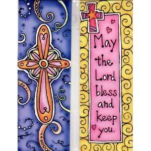  Magnetic Bookmarks   May the Lord Bless/Cross   set of 2 
