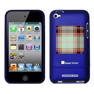 Plaid Red and Minty on iPod Touch 4g Greatshield Case