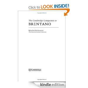 The Cambridge Companion to Brentano (Cambridge Companions to 