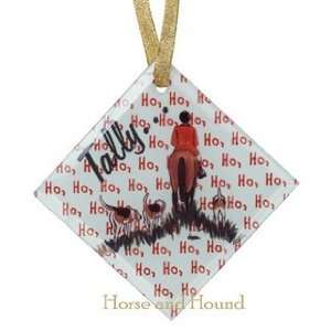  Beveled Glass Tally Ho Ornament