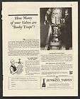 1945 print ad jenkins valves booby traps glasses record returns