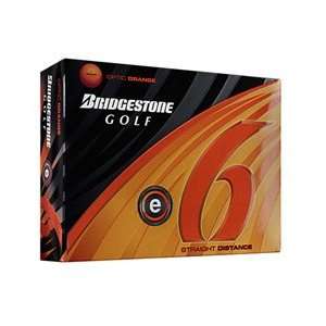  Bridgestone 2011 e6 Golf Ball   Orange: Sports & Outdoors