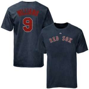  Majestic Boston Red Sox #9 Ted Williams Heather Blue 