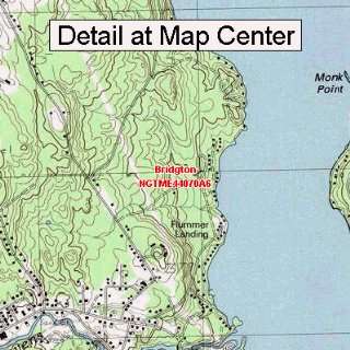  USGS Topographic Quadrangle Map   Bridgton, Maine (Folded 
