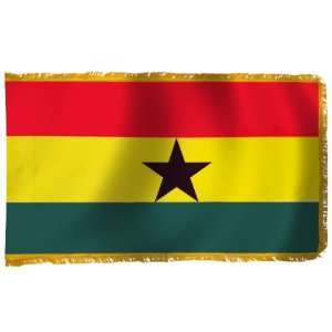  Ghana Flag 6X10 Foot Nylon PH and FR: Patio, Lawn & Garden