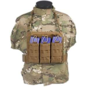 Tactical Assault Gear GO Time Triple Mag Chest Rig Coyote 
