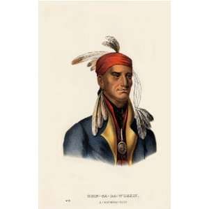   Chief McKenney Hall Indian Print 13 x 19 Inches