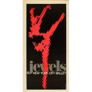 1975 Jewels New York City Ballet Matus Poster Print   Original 1975 