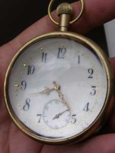 Rare Swiss Bohemian crystal ball watch c1890s  