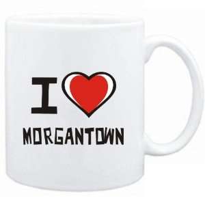  Mug White I love Morgantown  Usa Cities Sports 