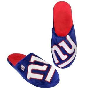  NEW YORK GIANTS OFFICIAL LOGO PLUSH SLIPPERS SIZE XL 