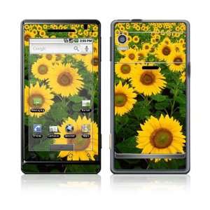  Motorola Droid Skin Decal Sticker   Sun Flowers 