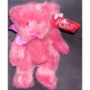  RUSS Memories of Love LUVUMS PINK Plush Bear: Toys 