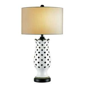 Currey and Company 6708 Buco   One Light Table Lamp, Antique White 